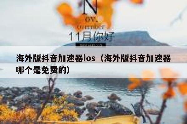 海外版抖音加速器ios（海外版抖音加速器哪个是免费的） 第1张