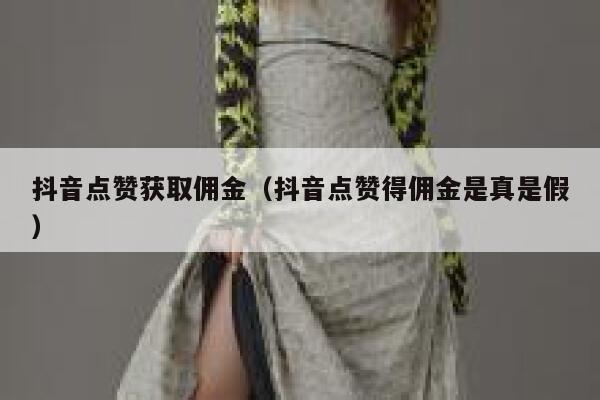 抖音点赞获取佣金(抖音点赞得佣金是真是假) 第1张 抖音点赞获取佣金(抖音点赞得佣金是真是假) 第1张