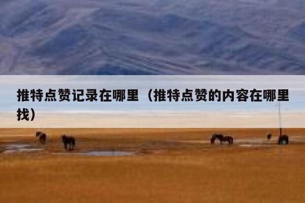 推特点赞记录在哪里(推特点赞的内容在哪里找) 第1张 推特点赞记录在哪里(推特点赞的内容在哪里找) 第1张