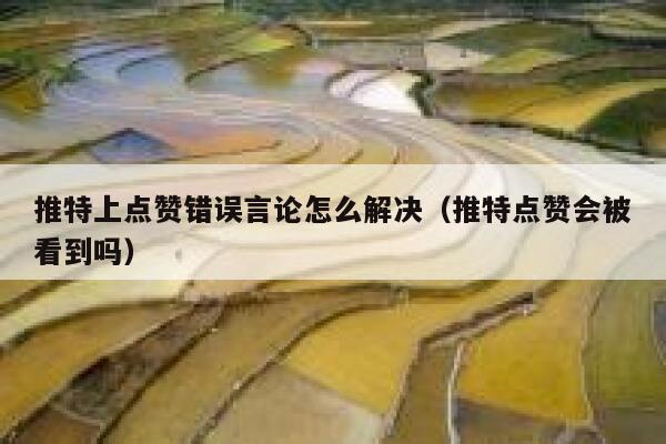 推特上点赞错误言论怎么解决（推特点赞会被看到吗） 第1张