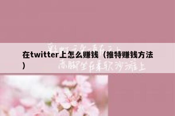 在twitter上怎么赚钱(推特赚钱方法) 第1张 在twitter上怎么赚钱(推特赚钱方法) 第1张