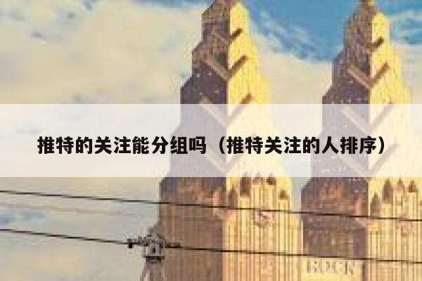 推特的关注能分组吗(推特关注的人排序) 第1张 推特的关注能分组吗(推特关注的人排序) 第1张