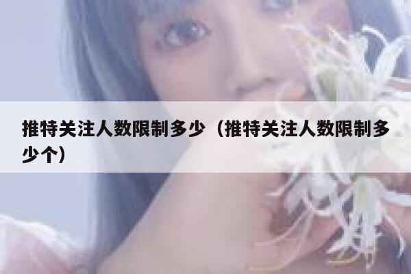 推特关注人数限制多少(推特关注人数限制多少个) 第1张 推特关注人数限制多少(推特关注人数限制多少个) 第1张