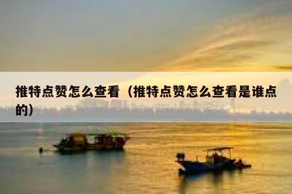 推特点赞怎么查看(推特点赞怎么查看是谁点的) 第1张 推特点赞怎么查看(推特点赞怎么查看是谁点的) 第1张