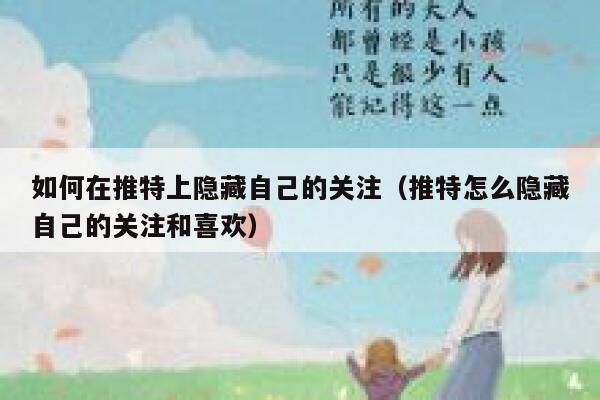 如何在推特上隐藏自己的关注(推特怎么隐藏自己的关注和喜欢) 第1张 如何在推特上隐藏自己的关注(推特怎么隐藏自己的关注和喜欢) 第1张