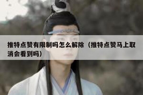 推特点赞有限制吗怎么解除（推特点赞马上取消会看到吗） 第1张