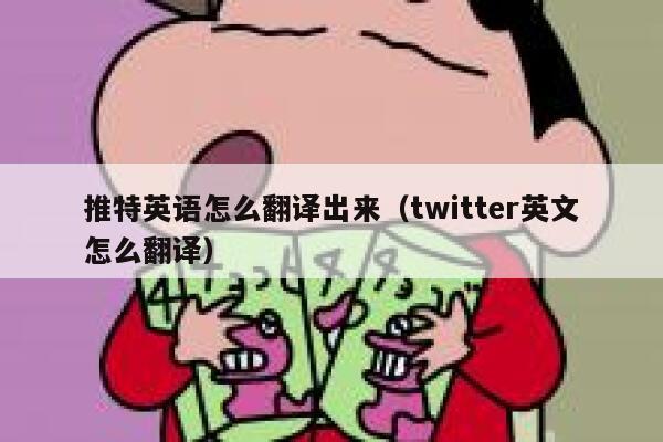 推特英语怎么翻译出来(twitter英文怎么翻译) 第1张 推特英语怎么翻译出来(twitter英文怎么翻译) 第1张