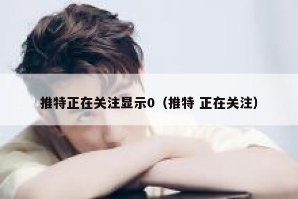 推特正在关注显示0（推特 正在关注） 第1张