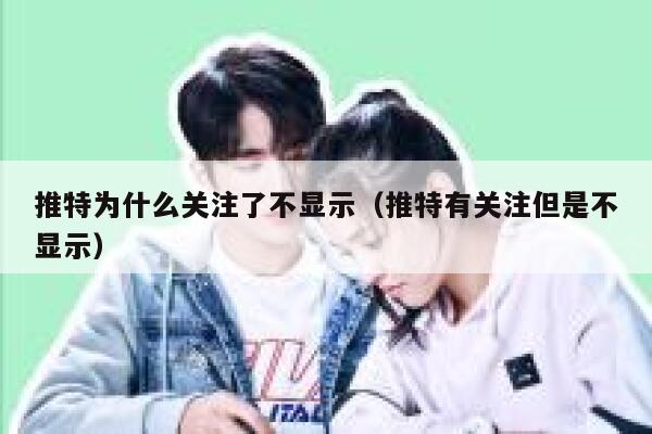 推特为什么关注了不显示（推特有关注但是不显示） 第1张