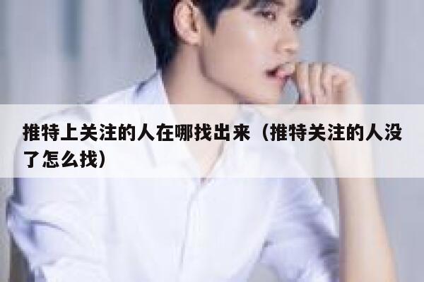 推特上关注的人在哪找出来（推特关注的人没了怎么找） 第1张