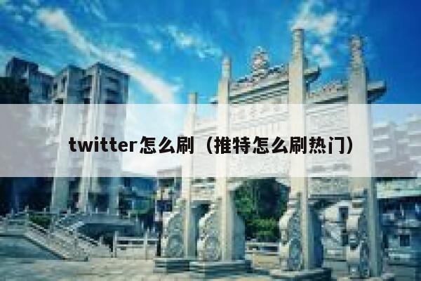 twitter怎么刷（推特怎么刷热门） 第1张