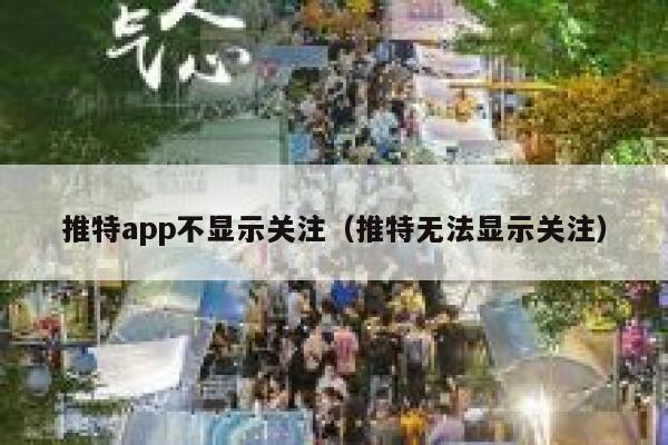 推特app不显示关注(推特无法显示关注) 第1张 推特app不显示关注(推特无法显示关注) 第1张