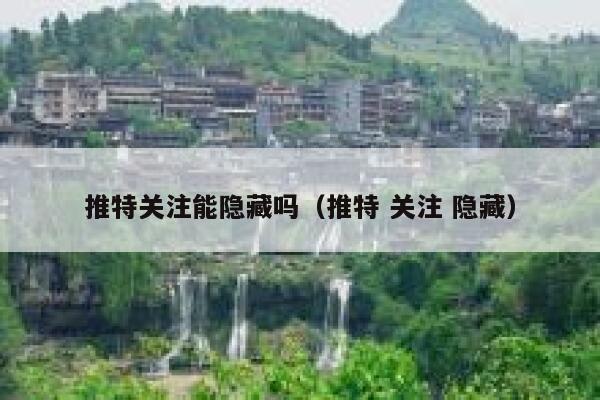 推特关注能隐藏吗(推特 关注 隐藏) 第1张 推特关注能隐藏吗(推特 关注 隐藏) 第1张