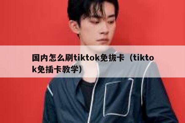国内怎么刷tiktok免拔卡（tiktok免插卡教学） 第1张