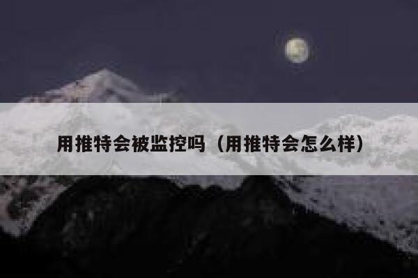 用推特会被监控吗（用推特会怎么样） 第1张