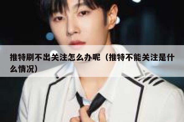 推特刷不出关注怎么办呢(推特不能关注是什么情况) 第1张 推特刷不出关注怎么办呢(推特不能关注是什么情况) 第1张