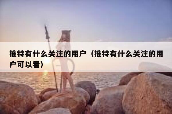 推特有什么关注的用户(推特有什么关注的用户可以看) 第1张 推特有什么关注的用户(推特有什么关注的用户可以看) 第1张