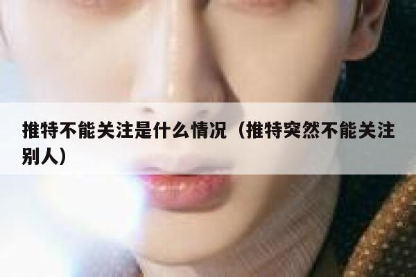 推特不能关注是什么情况(推特突然不能关注别人) 第1张 推特不能关注是什么情况(推特突然不能关注别人) 第1张