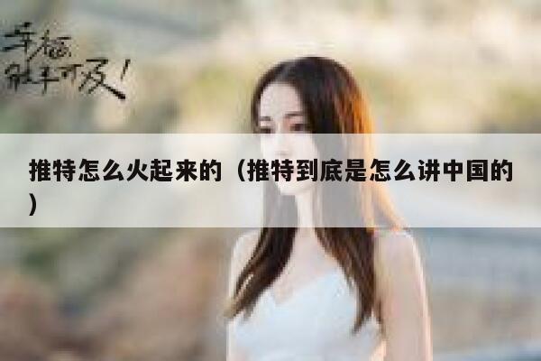 推特怎么火起来的（推特到底是怎么讲中国的） 第1张