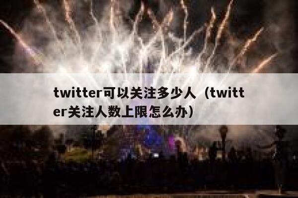 twitter可以关注多少人(twitter关注人数上限怎么办) 第1张 twitter可以关注多少人(twitter关注人数上限怎么办) 第1张