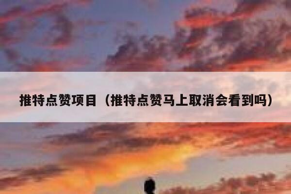 推特点赞项目（推特点赞马上取消会看到吗） 第1张