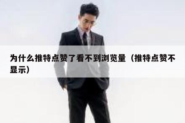 为什么推特点赞了看不到浏览量(推特点赞不显示) 第1张 为什么推特点赞了看不到浏览量(推特点赞不显示) 第1张