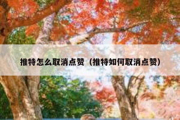 推特怎么取消点赞（推特如何取消点赞） 第1张