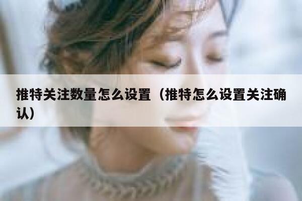 推特关注数量怎么设置(推特怎么设置关注确认) 第1张 推特关注数量怎么设置(推特怎么设置关注确认) 第1张