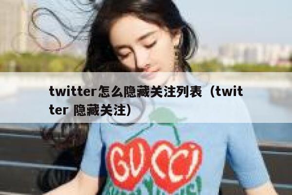 twitter怎么隐藏关注列表（twitter 隐藏关注） 第1张