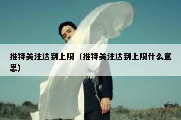 推特关注达到上限（推特关注达到上限什么意思） 第1张
