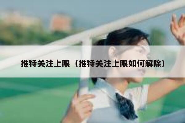 推特关注上限（推特关注上限如何解除） 第1张