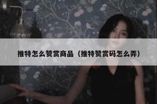 推特怎么赞赏商品（推特赞赏码怎么弄） 第1张