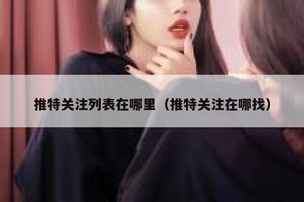 推特关注列表在哪里（推特关注在哪找） 第1张