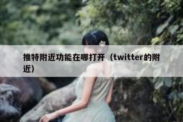 推特附近功能在哪打开（twitter的附近） 第1张