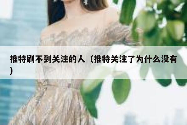 推特刷不到关注的人(推特关注了为什么没有) 第1张 推特刷不到关注的人(推特关注了为什么没有) 第1张