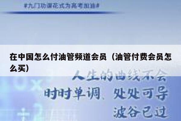 在中国怎么付油管频道会员(油管付费会员怎么买) 第1张 在中国怎么付油管频道会员(油管付费会员怎么买) 第1张