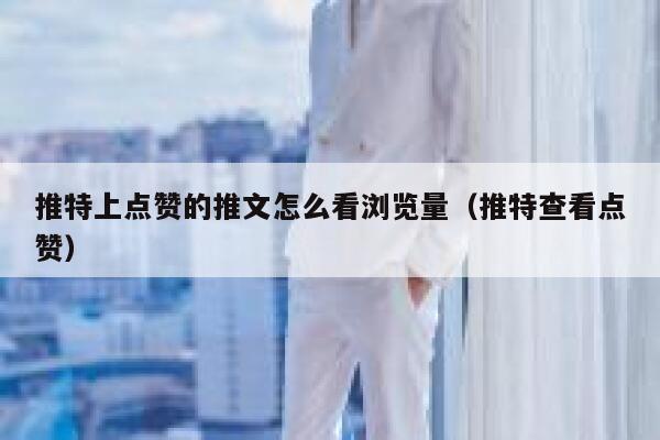 推特上点赞的推文怎么看浏览量（推特查看点赞） 第1张