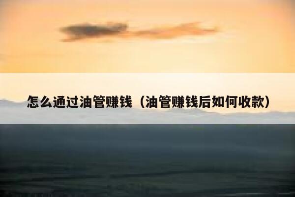 怎么通过油管赚钱（油管赚钱后如何收款） 第1张