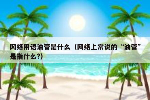 网络用语油管是什么（网络上常说的“油管”是指什么?） 第1张