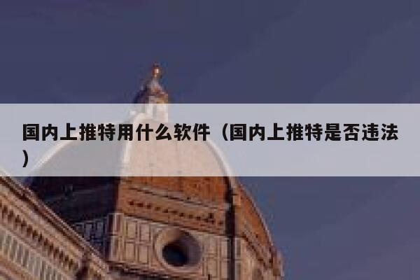 国内上推特用什么软件（国内上推特是否违法） 第1张