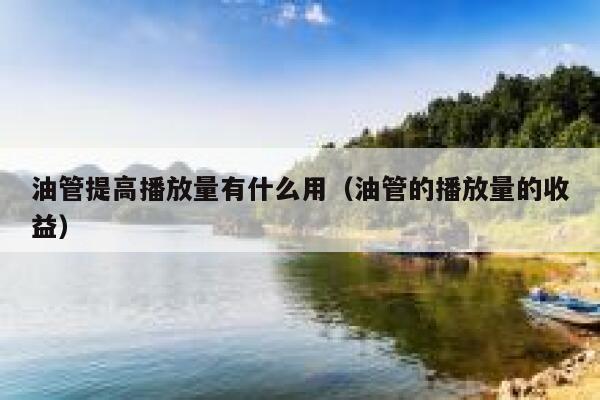 油管提高播放量有什么用（油管的播放量的收益） 第1张