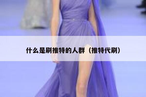 什么是刷推特的人群（推特代刷） 第1张