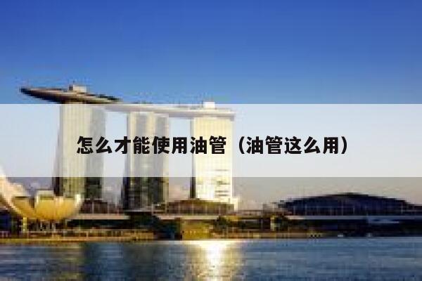 怎么才能使用油管（油管这么用） 第1张