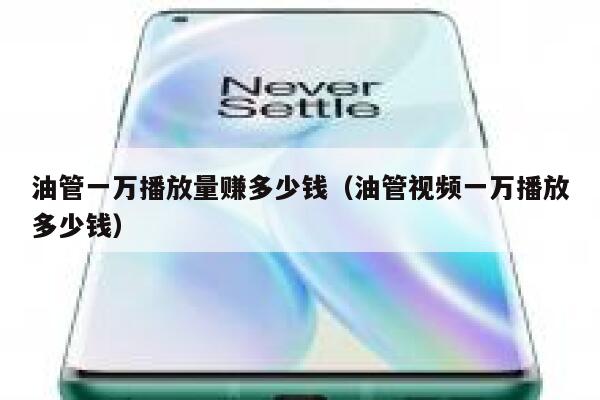 油管一万播放量赚多少钱（油管视频一万播放多少钱） 第1张