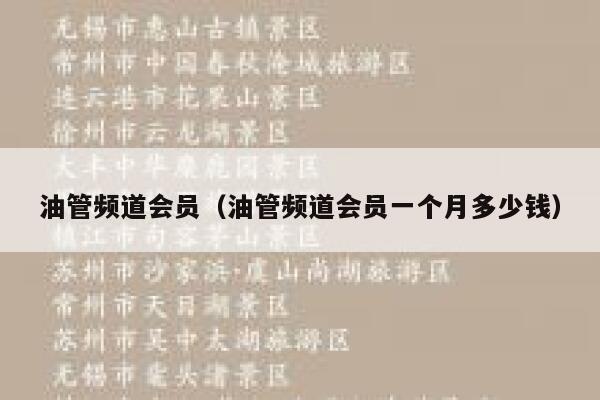 油管频道会员(油管频道会员一个月多少钱) 第1张 油管频道会员(油管频道会员一个月多少钱) 第1张