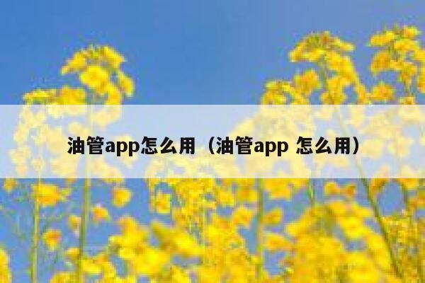 油管app怎么用（油管app 怎么用） 第1张