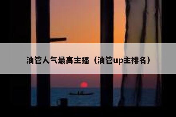 油管人气最高主播（油管up主排名） 第1张