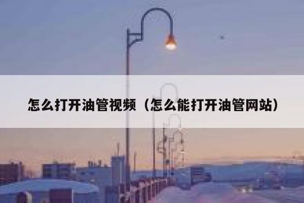 怎么打开油管视频（怎么能打开油管网站） 第1张