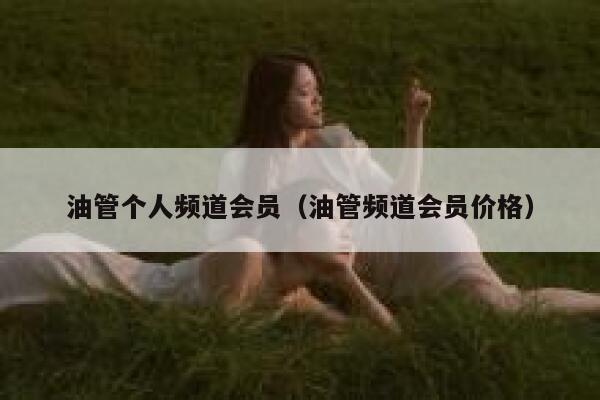 油管个人频道会员（油管频道会员价格） 第1张