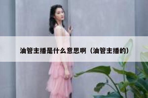 油管主播是什么意思啊（油管主播的） 第1张
